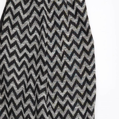 ASOS Womens Multicoloured Herringbone Polyester Jumpsuit One-Piece Size 10 L29 in Zip