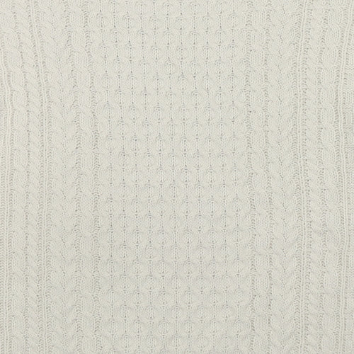 Topman Mens White Crew Neck Acrylic Pullover Jumper Size XS Long Sleeve