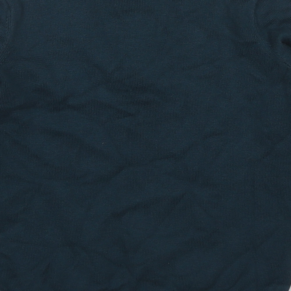 NEXT Boys Blue Collared Geometric Cotton Pullover Jumper Size 6 Years Pullover