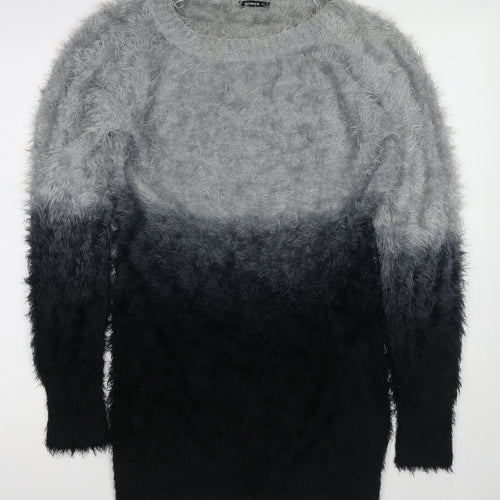 Roman Womens Multicoloured Crew Neck Polyamide Pullover Jumper Size 10