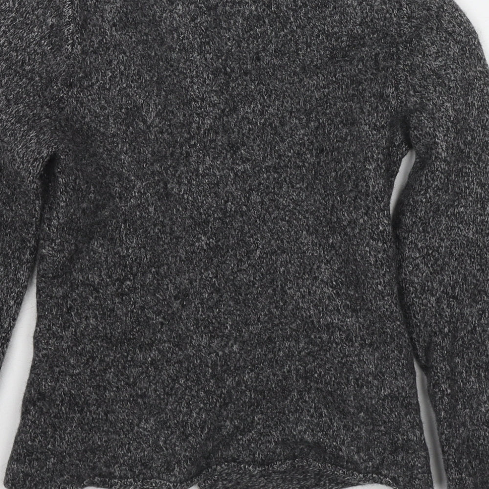 Zara Womens Grey Geometric Jacket Blazer Size S Button