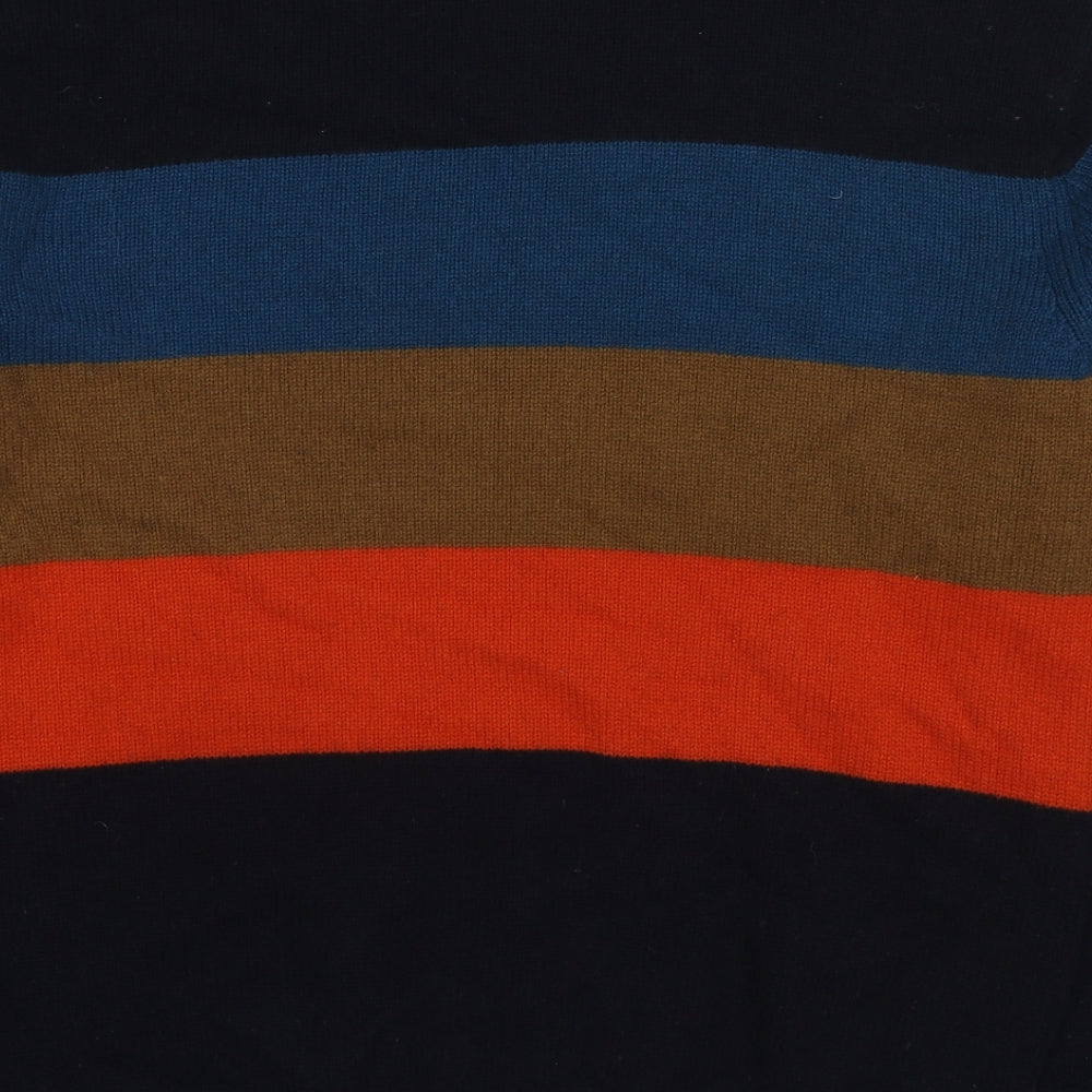 Carhartt Mens Multicoloured Crew Neck Striped Wool Pullover Jumper Size XL Long Sleeve