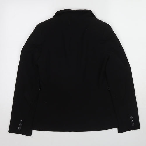 New Look Womens Black Polyester Jacket Blazer Size 10