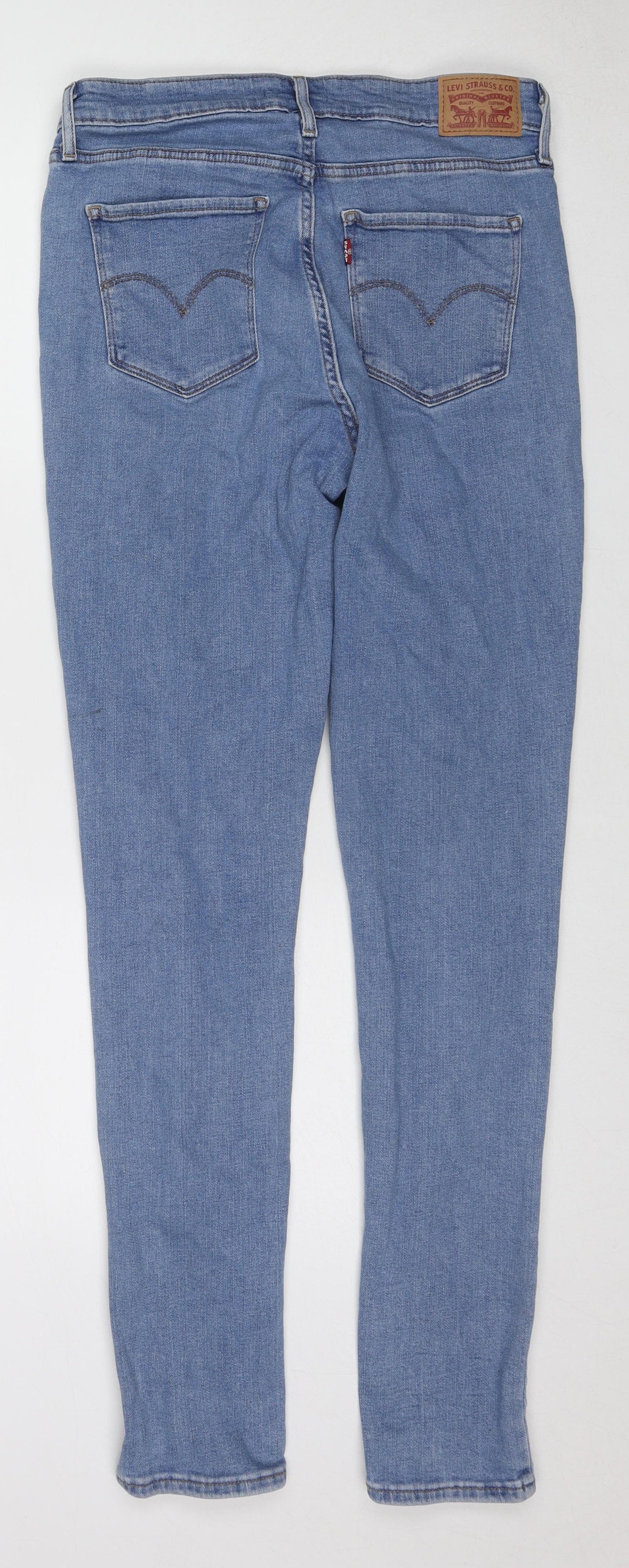 Levi's Womens Blue Cotton Skinny Jeans Size 31 in L32 in Regular Zip