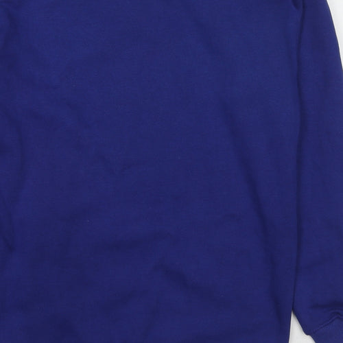 PRETTYLITTLETHING Womens Blue Cotton Pullover Sweatshirt Size S