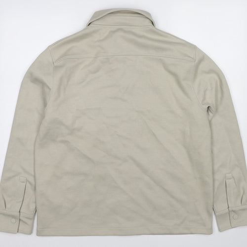 Autograph Mens Beige Jacket Size L Snap