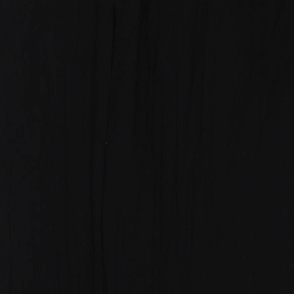 Thought Womens Black Viscose Jogger Trousers Size M L26 in Regular Drawstring