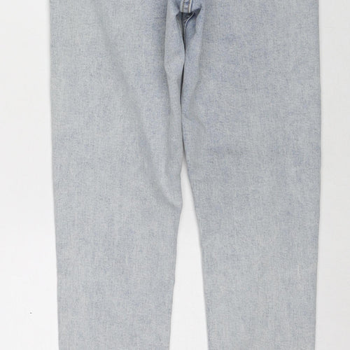 Topshop Womens Blue Cotton Skinny Jeans Size 26 in L32 in Regular Zip