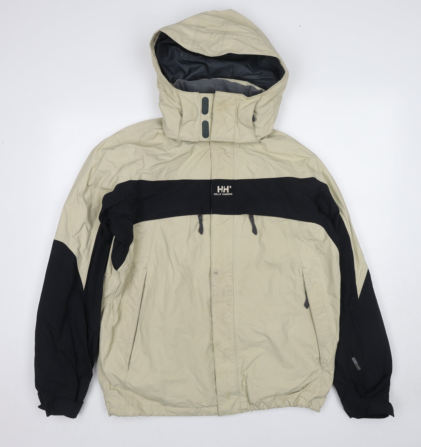 Helly Hansen Womens Beige Windbreaker Jacket Size M Zip - Ski Jacket
