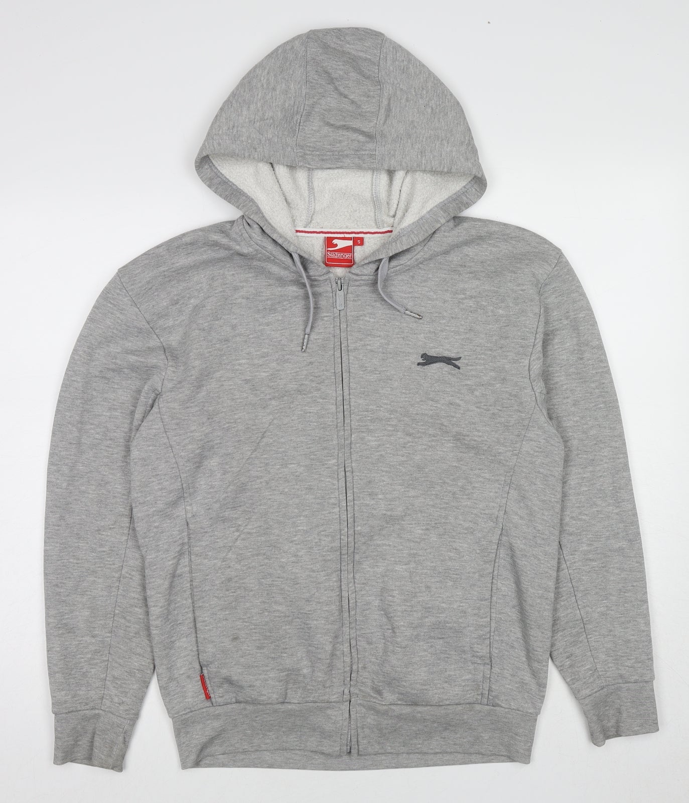 Slazenger Mens Grey Polyester Full Zip Hoodie Size M