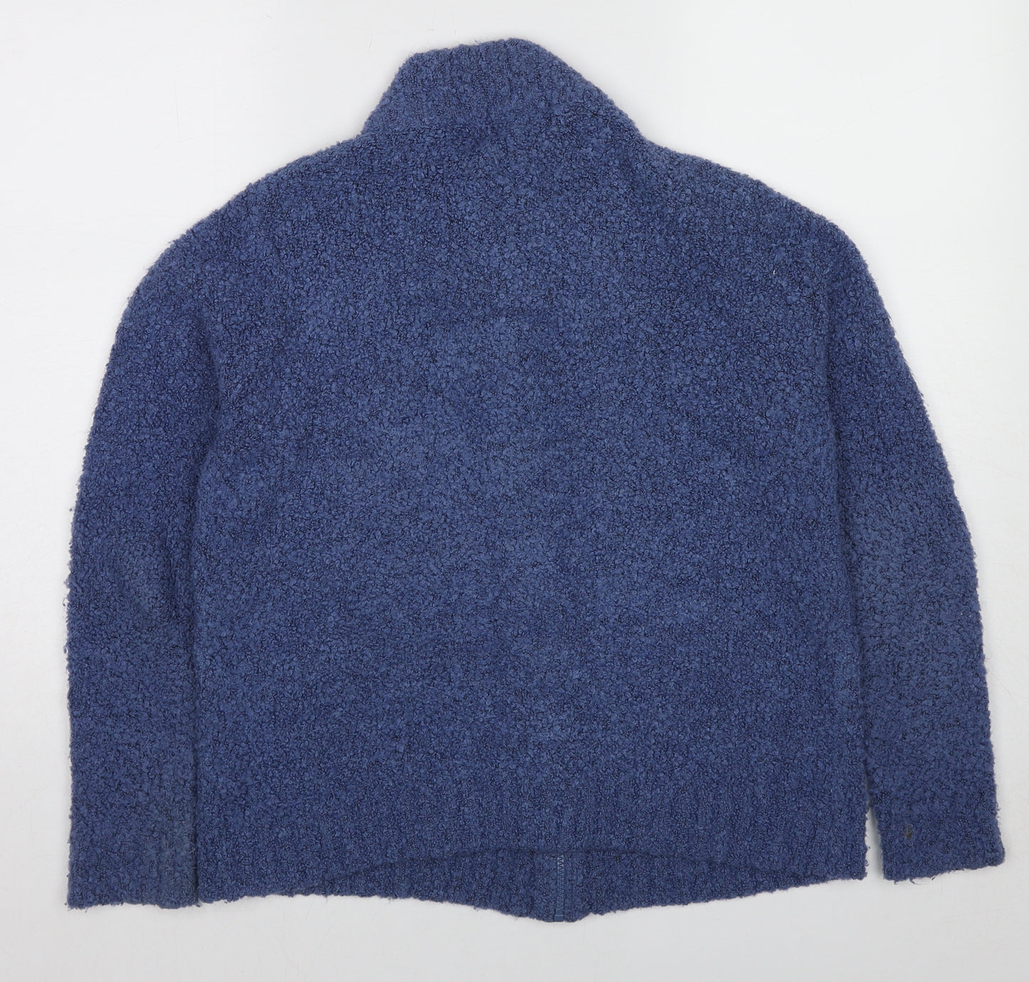 EWM Womens Blue Acrylic Full Zip Sweatshirt Size 14 Zip - Size 14-16
