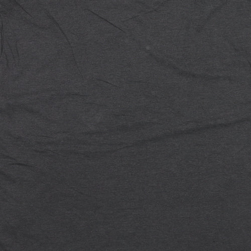 Slazenger Mens Grey Cotton T-Shirt Size XL V-Neck