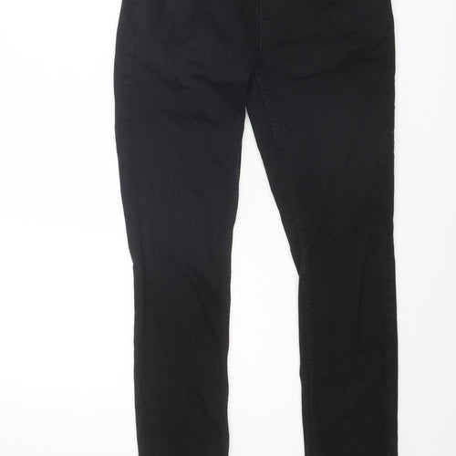 NEXT Boys Black Cotton Skinny Jeans Size 14 Years L28 in Regular Zip