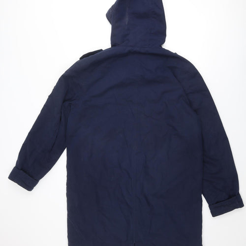 Cotton Traders Mens Blue Windbreaker Coat Size M Zip