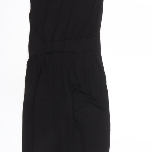 Red Herring Girls Black Polyester Jumpsuit One-Piece Size 11 Years L23 in Button