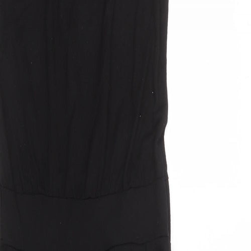 Red Herring Girls Black Polyester Jumpsuit One-Piece Size 11 Years L23 in Button
