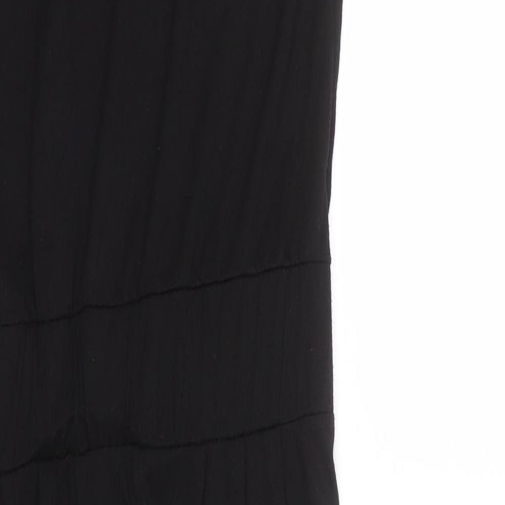 Red Herring Girls Black Polyester Jumpsuit One-Piece Size 11 Years L23 in Button