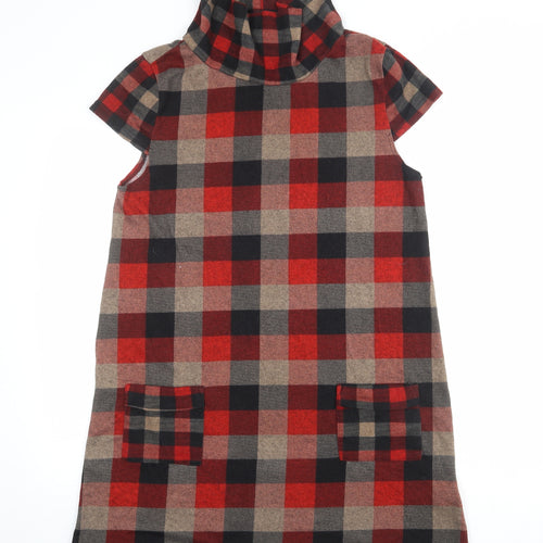 Izabel London Womens Multicoloured Geometric Polyester A-Line Size 16 Roll Neck Pullover