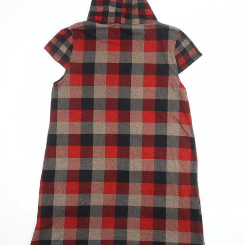 Izabel London Womens Multicoloured Geometric Polyester A-Line Size 16 Roll Neck Pullover
