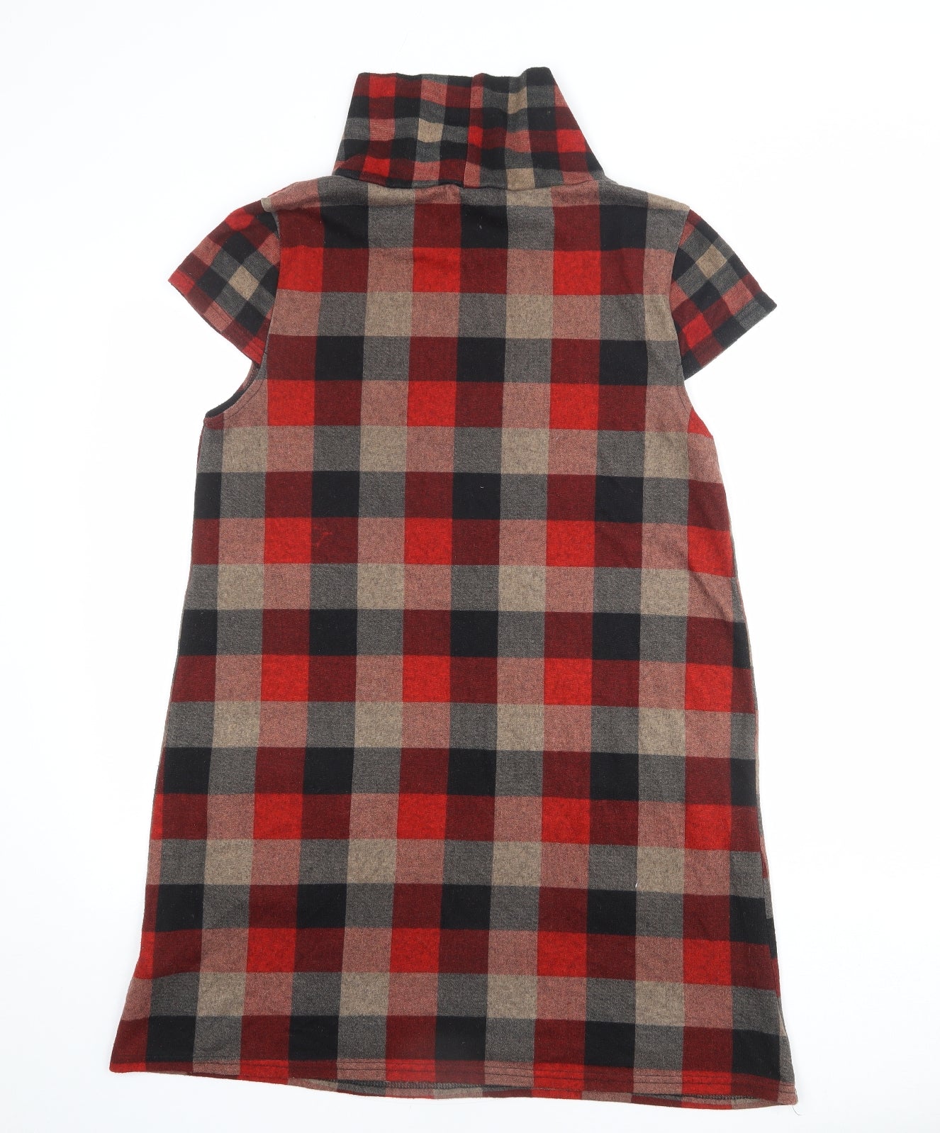 Izabel London Womens Multicoloured Geometric Polyester A-Line Size 16 Roll Neck Pullover
