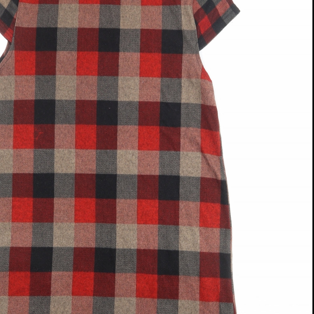 Izabel London Womens Multicoloured Geometric Polyester A-Line Size 16 Roll Neck Pullover