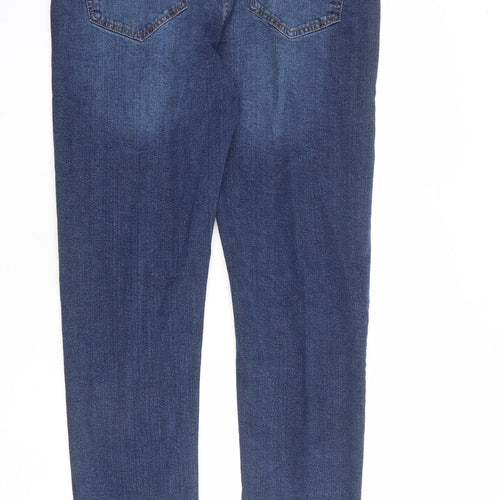 PEP&CO Mens Blue Cotton Skinny Jeans Size 36 in L32 in Regular Zip