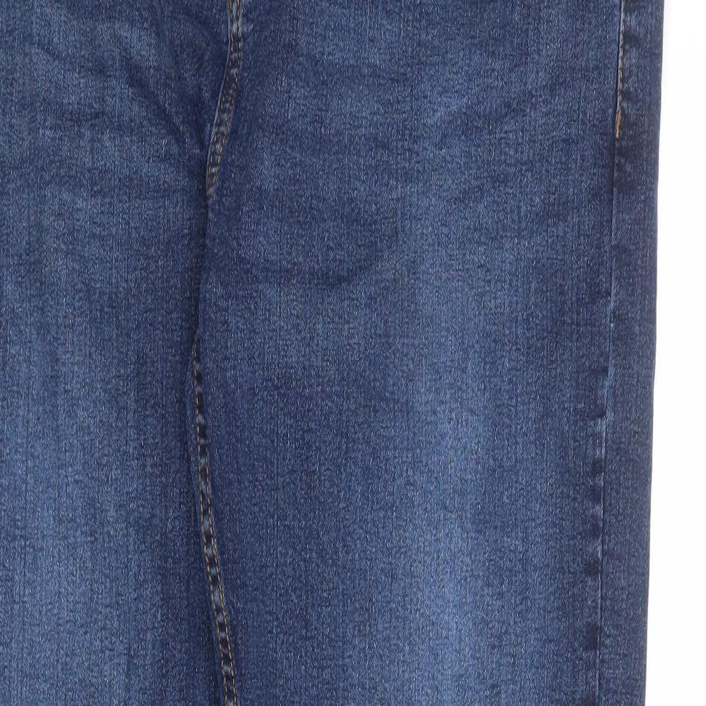 PEP&CO Mens Blue Cotton Skinny Jeans Size 36 in L32 in Regular Zip