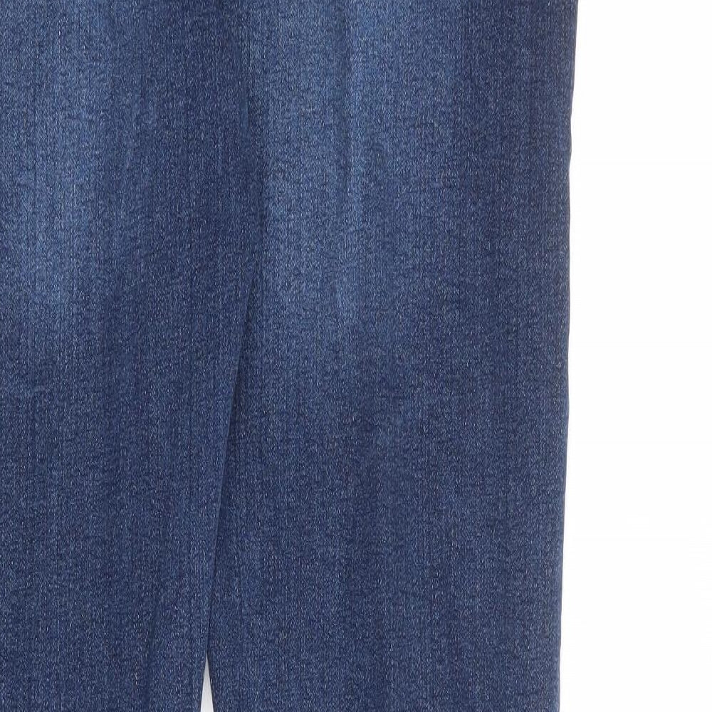 PEP&CO Mens Blue Cotton Skinny Jeans Size 36 in L32 in Regular Zip