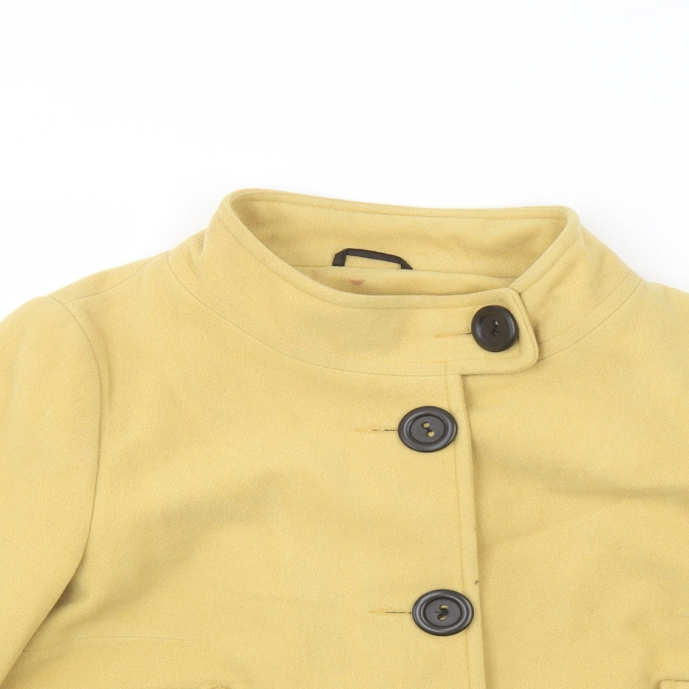 New Look Womens Yellow Jacket Size 16 Button