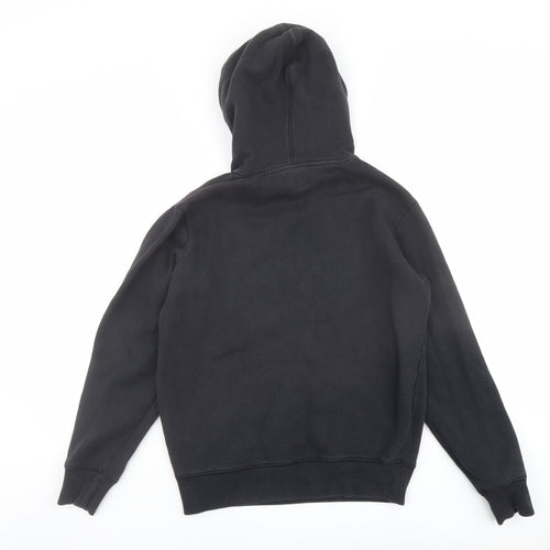 ellesse Womens Black Cotton Pullover Hoodie Size S Pullover - Ellesse Logo Drawstring Pocket
