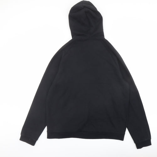 Autograph Mens Black Cotton Pullover Hoodie Size L