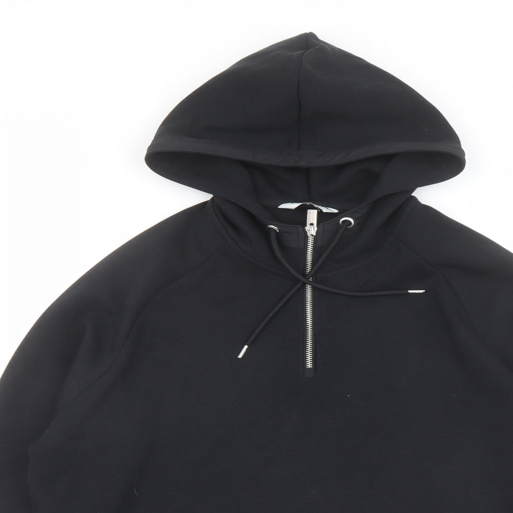 Autograph Mens Black Cotton Pullover Hoodie Size L
