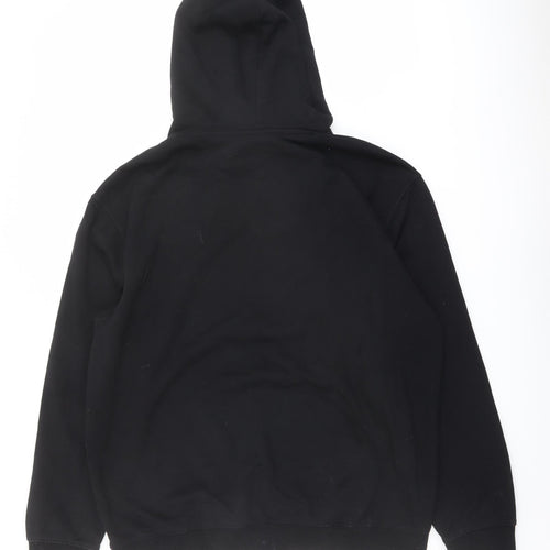 H&M Mens Black Cotton Pullover Hoodie Size L