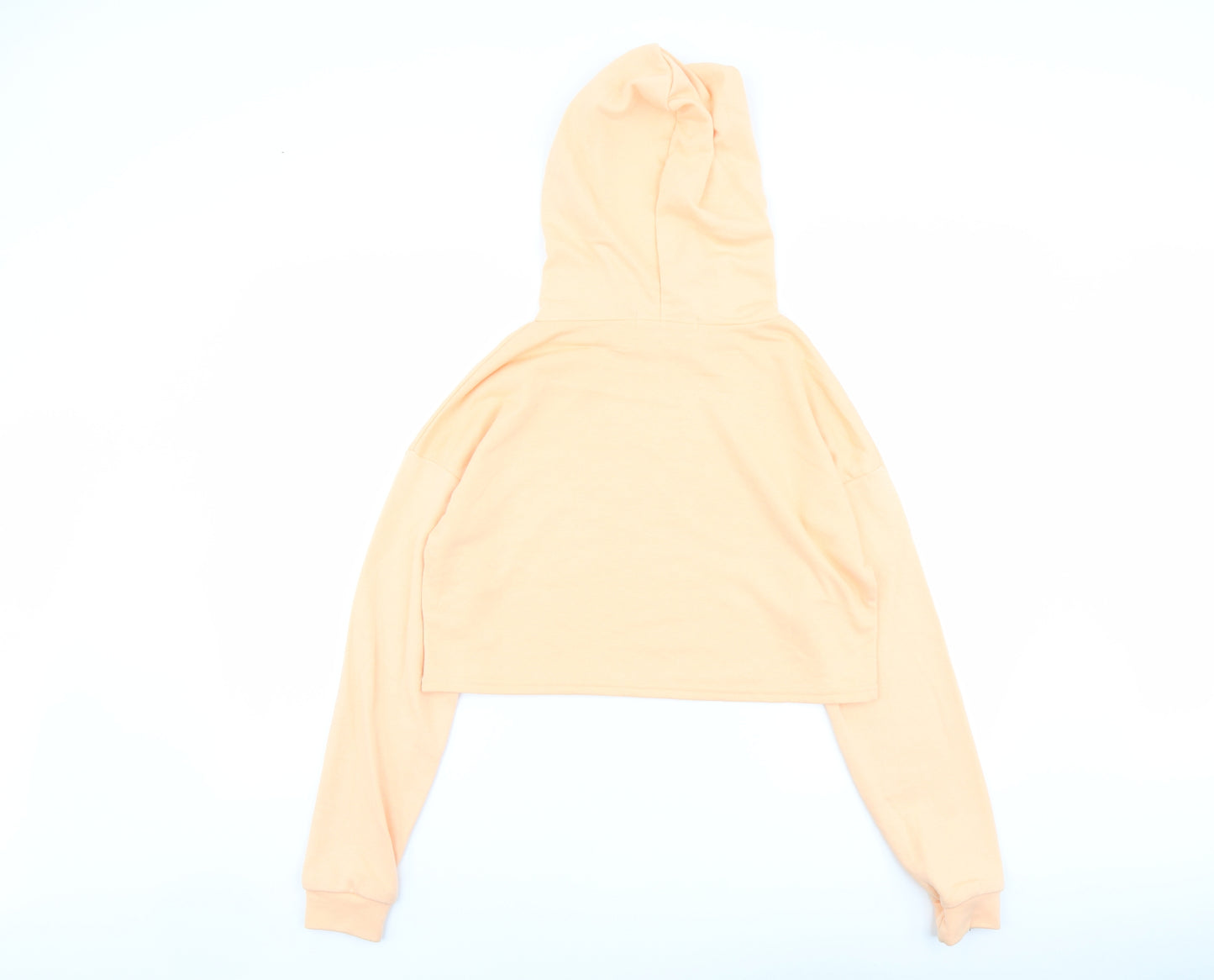 VAI 21 Womens Orange Cotton Pullover Hoodie Size 10 Pullover