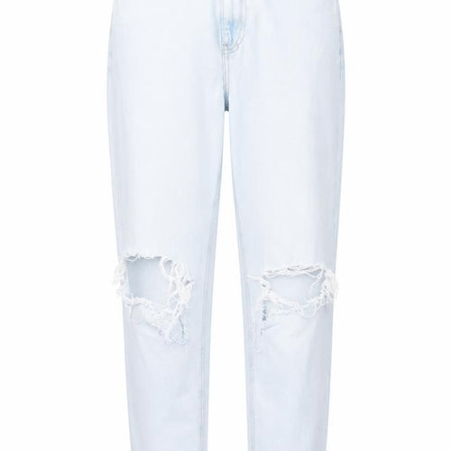River Island Womens Blue Cotton Tapered Jeans Size 8 L27 in Regular Button
