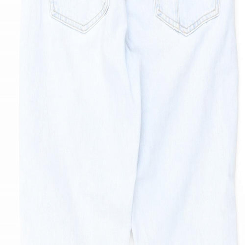 River Island Womens Blue Cotton Tapered Jeans Size 8 L27 in Regular Button
