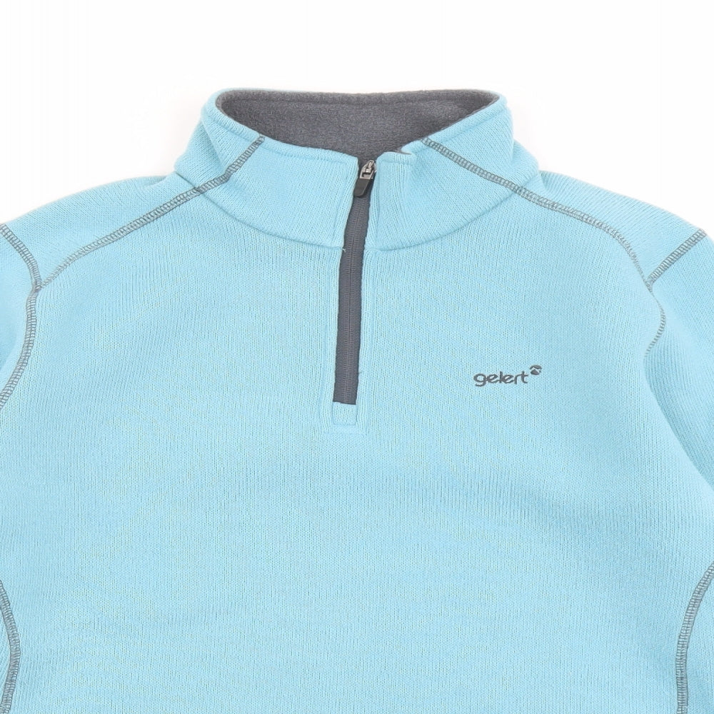Gelert Womens Blue Polyester Pullover Sweatshirt Size 14 Zip