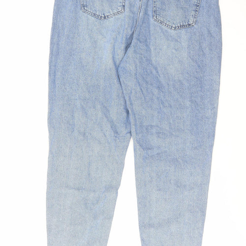 Denim & Co. Womens Blue Cotton Tapered Jeans Size 16 L27 in Regular Zip