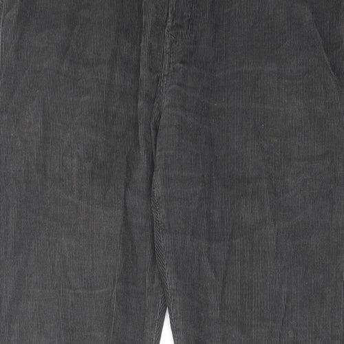 Jack Wills Mens Grey Cotton Trousers Size 34 in L32 in Regular Zip