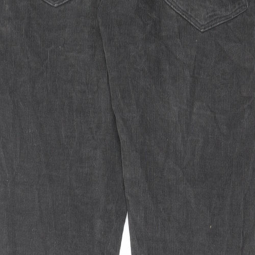 Jack Wills Mens Grey Cotton Trousers Size 34 in L32 in Regular Zip