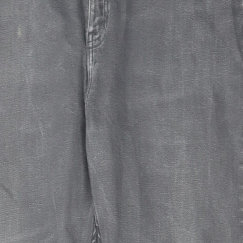 Autograph Mens Grey Cotton Straight Jeans Size 42 in L29 in Regular Zip