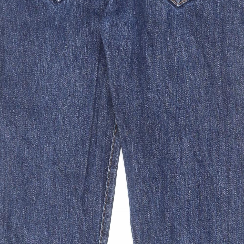 Levi's Mens Blue Cotton Bootcut Jeans Size 34 in L30 in Regular Button