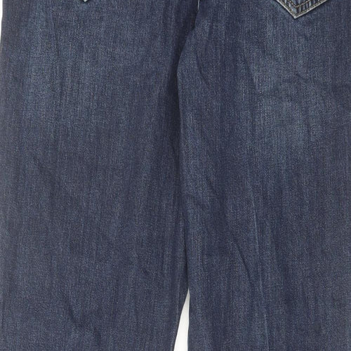 SPOKE Mens Blue Cotton Straight Jeans Size 35 in L31 in Regular Zip
