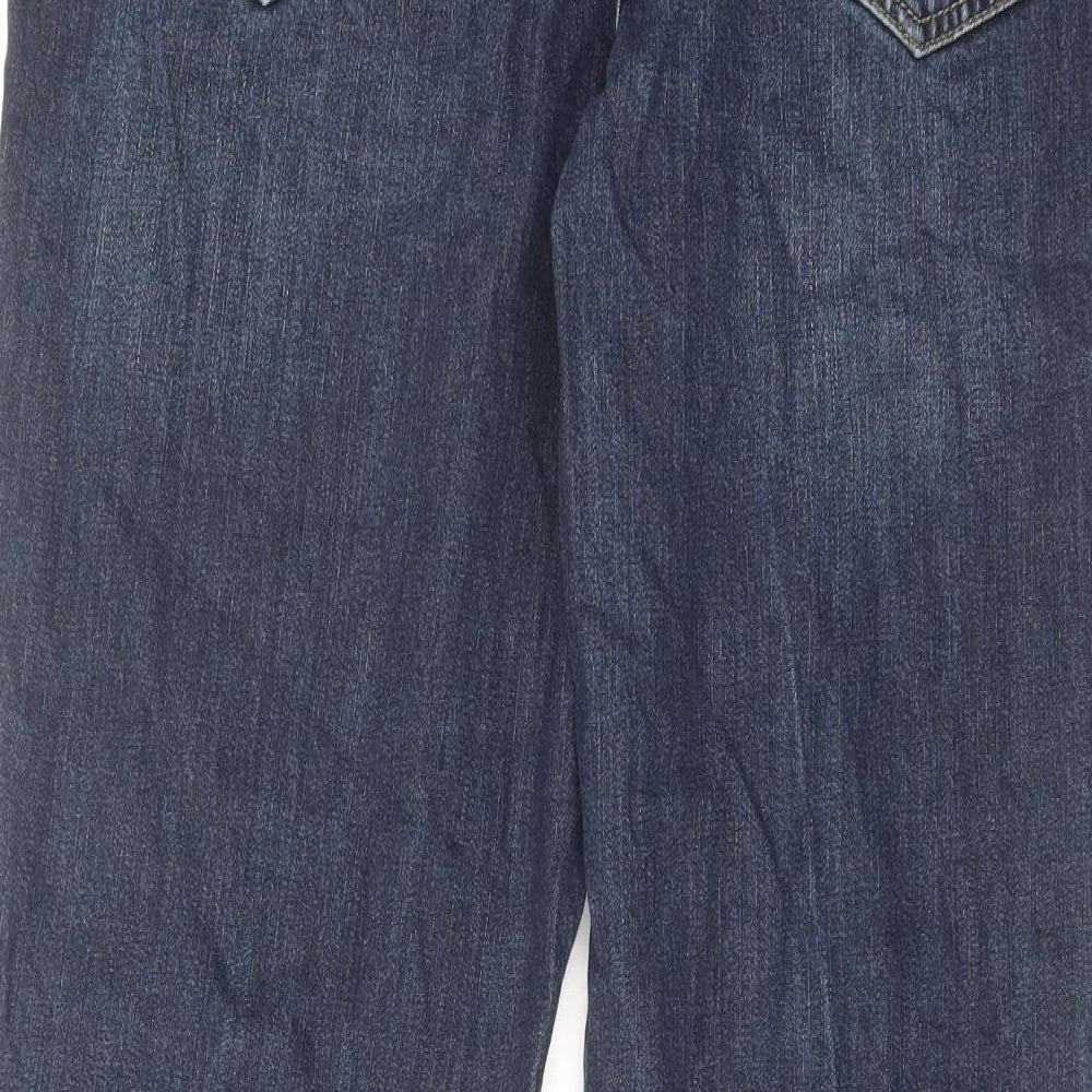 SPOKE Mens Blue Cotton Straight Jeans Size 35 in L31 in Regular Zip
