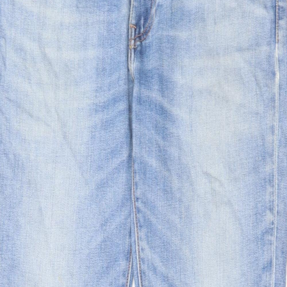 Levi's Mens Blue Cotton Straight Jeans Size 34 in L32 in Regular Zip