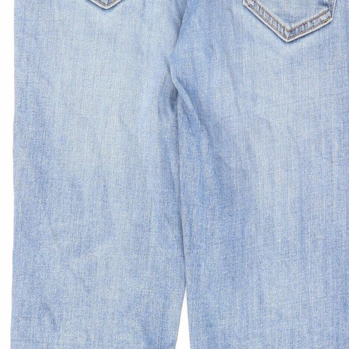 Levi's Mens Blue Cotton Straight Jeans Size 34 in L32 in Regular Zip