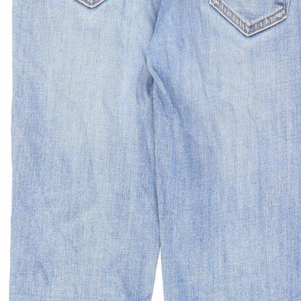 Levi's Mens Blue Cotton Straight Jeans Size 34 in L32 in Regular Zip