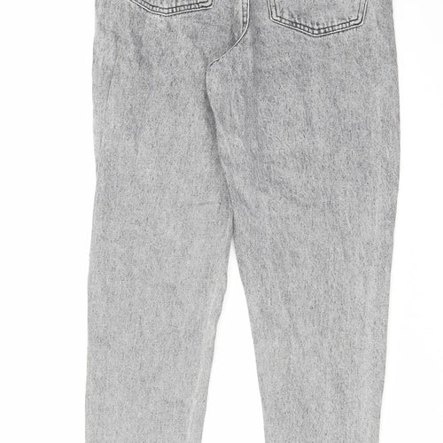 Denim & Co. Womens Grey Cotton Skinny Jeans Size 6 L28 in Regular Zip