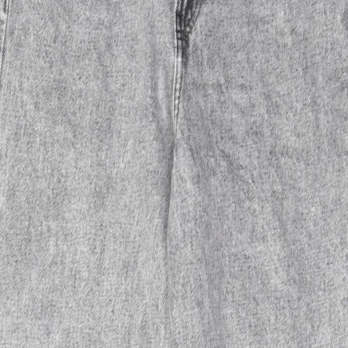 Denim & Co. Womens Grey Cotton Skinny Jeans Size 6 L28 in Regular Zip