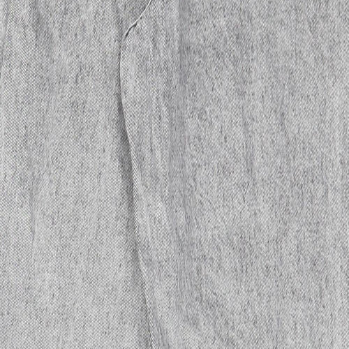 Denim & Co. Womens Grey Cotton Skinny Jeans Size 6 L28 in Regular Zip